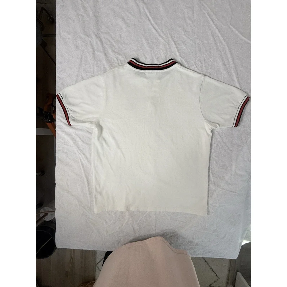 Universal Studios FELIX THE CAT White Polo Shirt Size Small Preppy Tennis Golf‎
